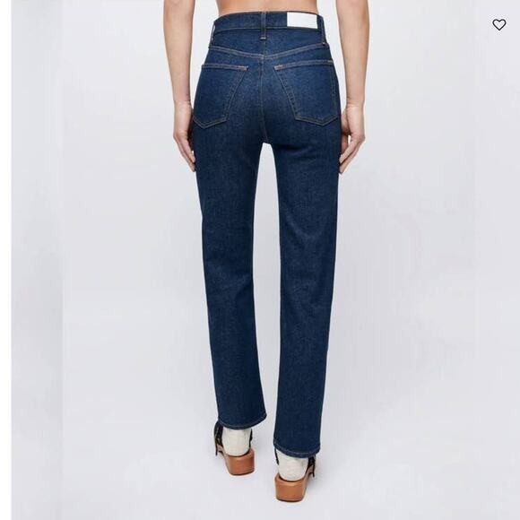 RE/DONE 70's Ultra High Rise Stove Pipe Jeans in Rigid Like Size 26 NWT - Picture 16 of 16